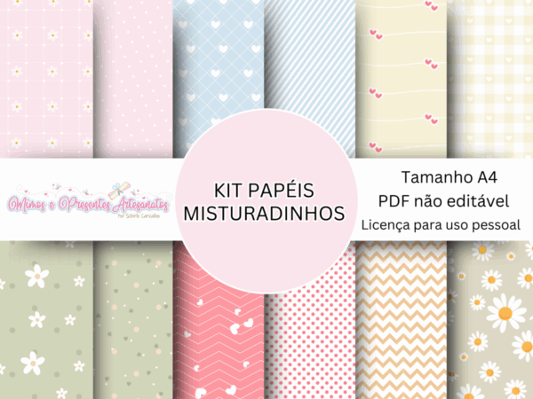 Papéis Digitais - Kit Misturadinhos