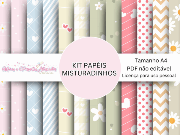 Papéis Digitais - Kit Misturadinhos - Imagem 2