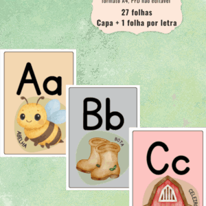 Arquivo Alfabeto Ilustrado Fazendinha - Collab com Coisas de Myca