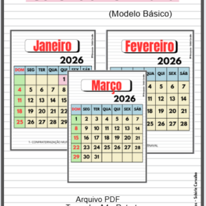 Arquivo Calendário Básico (2026) – Retrato.