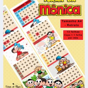 Arquivo Calendário Turma da Mônica (2026) - Retrato - Collab com Coisas de Myca
