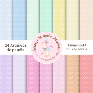 Arquivo Papéis Candy com Poá Branco