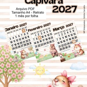 Arquivo Calendário 2027 - Capivara.